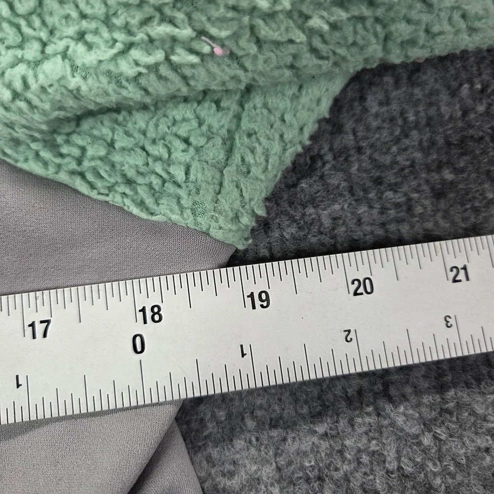 The‎ North Face Jacket Girls 18 Green Sherpa Fleece Full Zip Winter Warm Coat